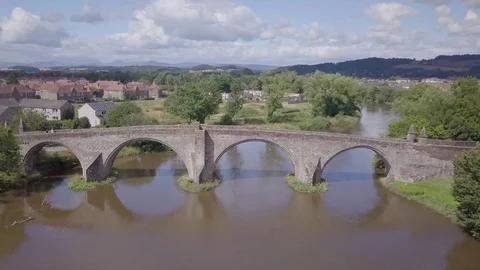 Sterling Bridge Aerials Stock Footage 97250833