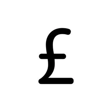 Sterling sign, vector design for website symbol Stock Illustration
