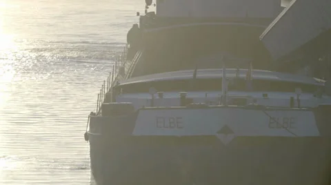 Stern of Ship Stock Footage 36051760