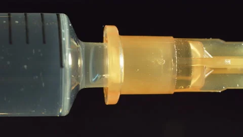 Steroid use, or Sinister serial killer injecting toxic poison like Etorphine. 스톡 동영상 148251521