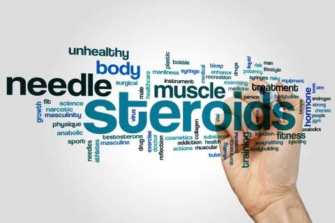 Steroids word cloud Stock Illustration