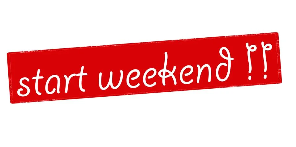 Stert weekend Stock Illustration