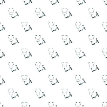 Stethoscope and hammer pattern seamless Stock Illustration