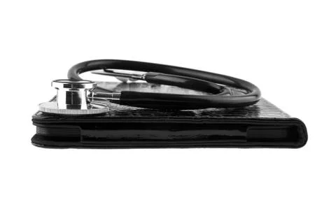 Stethoscope and tablet Stock-Fotos