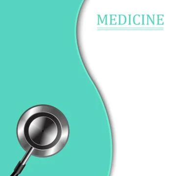 Stethoscope Background Stock Illustration