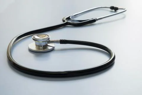 Stethoscope on blue Stock Photos