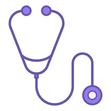 Stethoscope Color Icon. Vector Icon. Medical Diagnostic Device. Doctor's Wo.. Stock Illustration