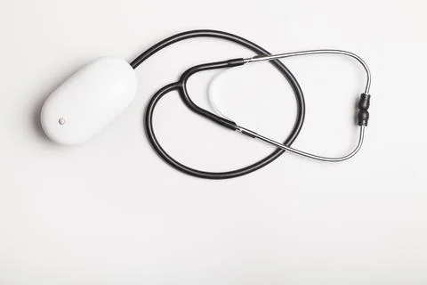 Stethoscope with computer mouse Photos