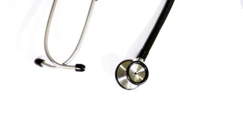 Stethoscope on the doctor's table, Stethoscope closeup Stock Photos