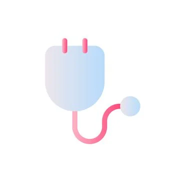 Stethoscope flat gradient two-color ui icon イラスト素材