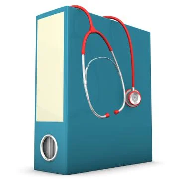 Stethoscope folder 스톡 일러스트