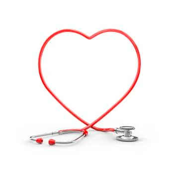 Stethoscope heart frame Stock-Illustration