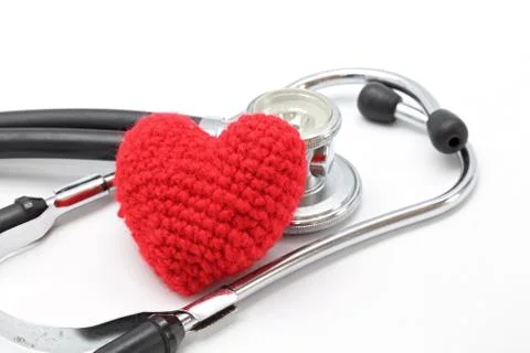 Stethoscope heart Stock Photos