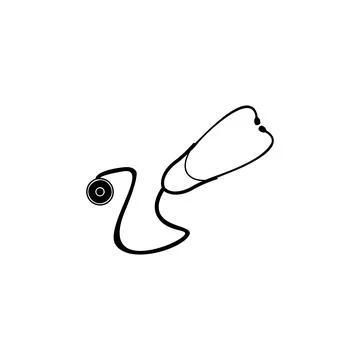 Stethoscope icon. Element of medical instruments icons. Premium quality graphic Illustrazione stock