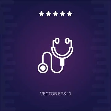 Stethoscope  icon Illustrazione stock