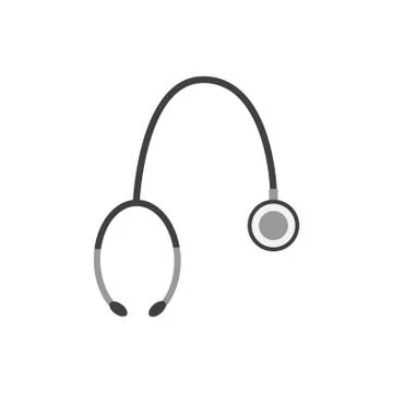 Stethoscope icon isolated on white background. Health care concept. Medical e Stock Illustration