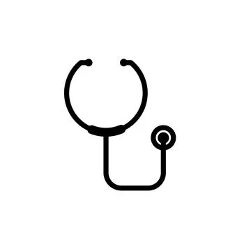 Stethoscope icon template Stock Illustration