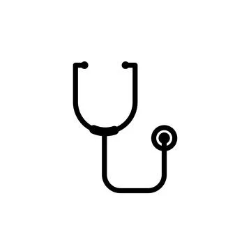 Stethoscope icon template Stock Illustration