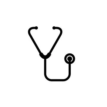 Stethoscope icon template Stock Illustration
