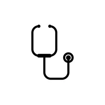 Stethoscope icon template Illustrazione stock
