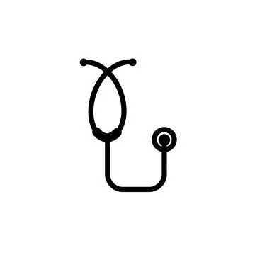 Stethoscope icon template Stock Illustration