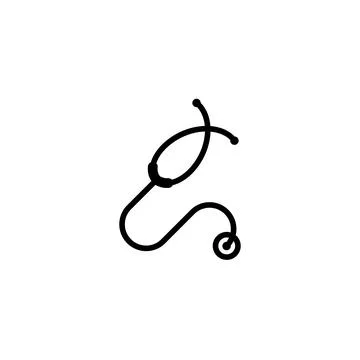 Stethoscope icon template Stock Illustration