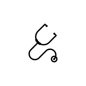Stethoscope icon template Illustrazione stock