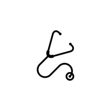 Stethoscope icon template Illustrazione stock