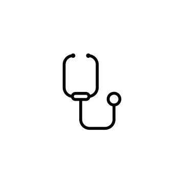 Stethoscope icon template Stock Illustration