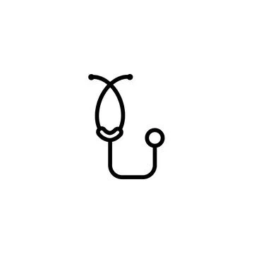 Stethoscope icon template Illustrazione stock