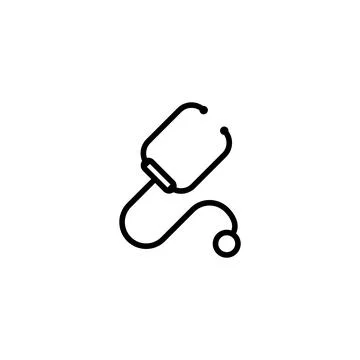 Stethoscope icon template Stock Illustration