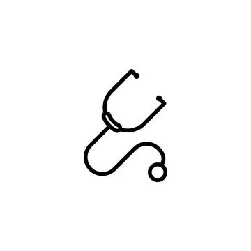 Stethoscope icon template Illustrazione stock