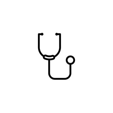 Stethoscope icon template Illustrazione stock