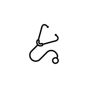 Stethoscope icon template Stockillustratie