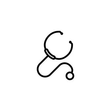 Stethoscope icon template Illustrazione stock