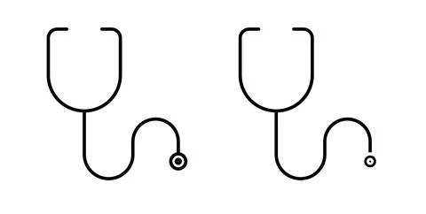 Stethoscope icon vector art Illustrations Stock Illustration