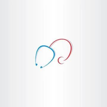 Stethoscope icon vector design element Stock-Illustration