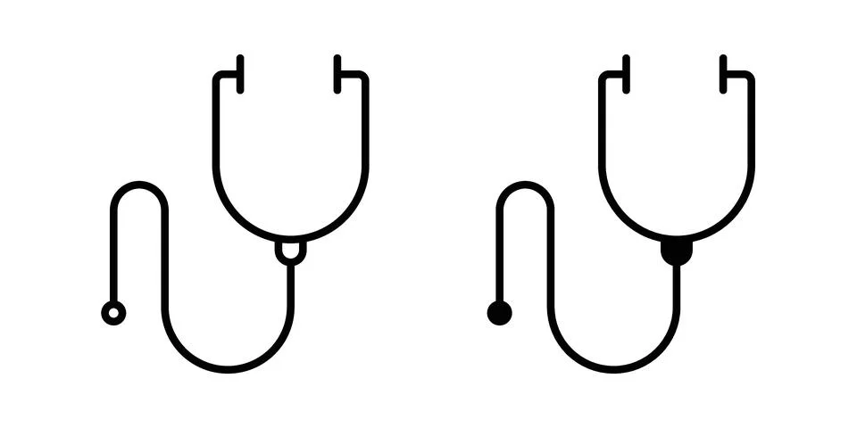 Stethoscope icon vector design illustrations Stock Illustration