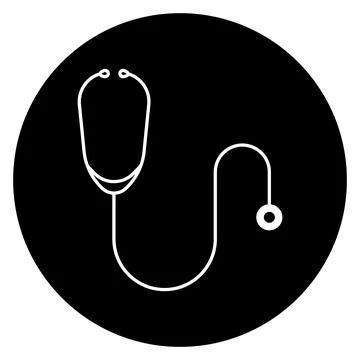Stethoscope icon vector Stock Illustration