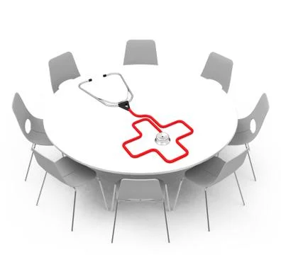 The stethoscope Stock Illustration