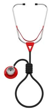 The stethoscope Stock Illustration