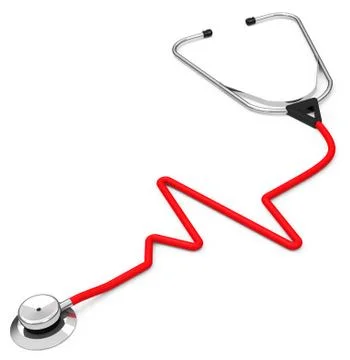 The stethoscope Stock Illustration