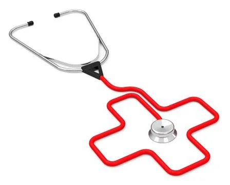 The stethoscope Stock Illustration