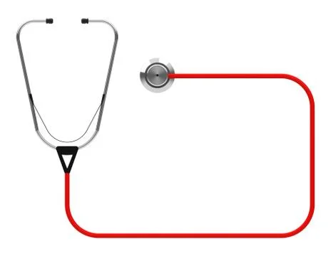 The stethoscope Stock Illustration