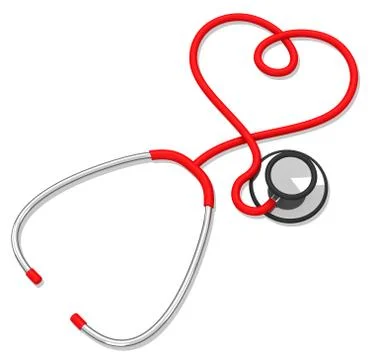 The stethoscope Stock Illustration