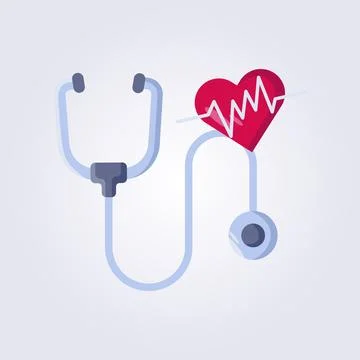 Stethoscope illustration icon vector template element background design for.. Stock Illustration