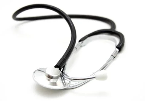 Stethoscope isolated over a white background. Stock Photos