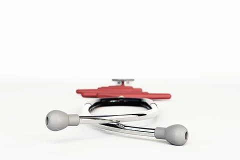 Stethoscope isolated on white background Stock Illustration