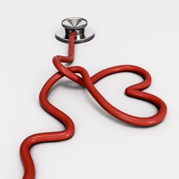 Stethoscope isolated on white background イラスト素材