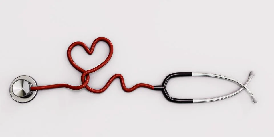 Stethoscope isolated on white background イラスト素材